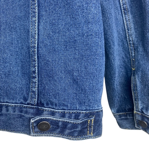 Anthropologie Evidnt LA Denim Tweed Oversized Colorblock Jacket Sz XS-M - Picture 5 of 16